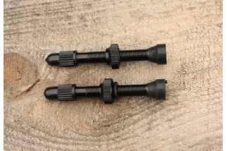 Wentyl UST  - 44mm / ALU - Czarny (komplet 2 szt)