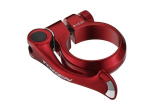 Objímka sedlovky Shark Tail 34,9mm - červená